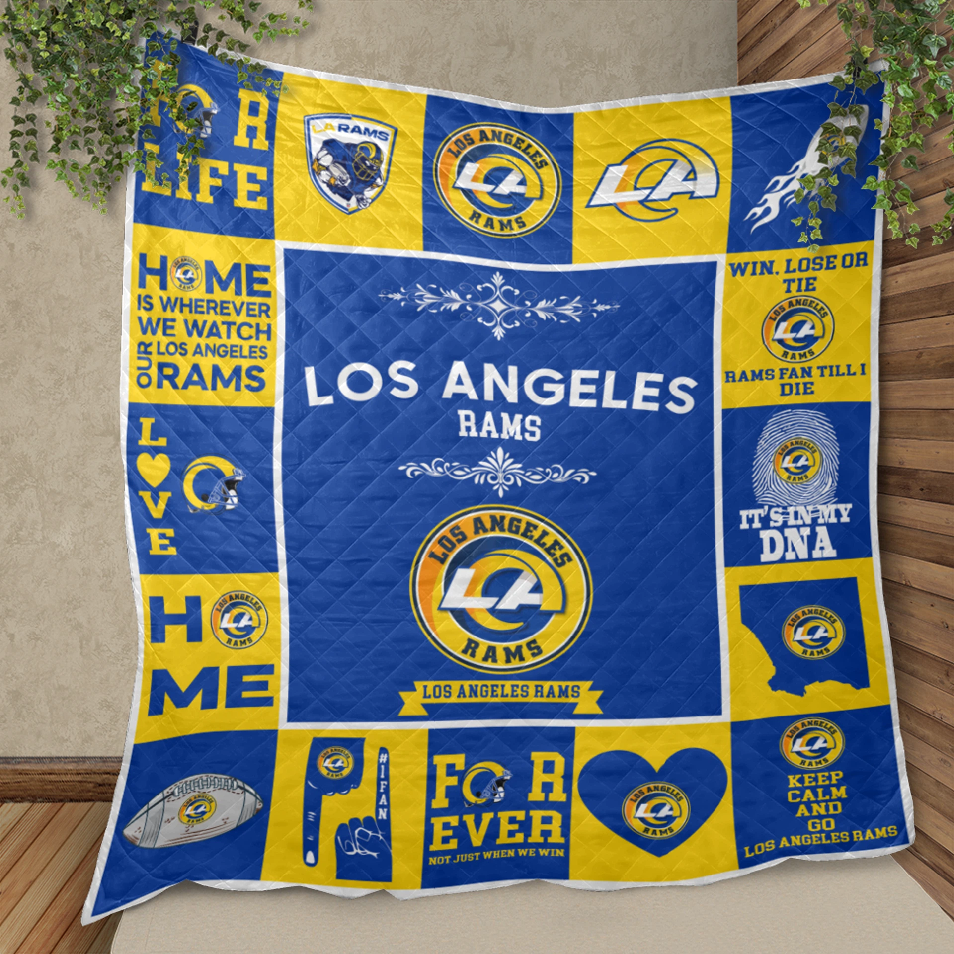 Los Angeles Rams Fan Pride Quilt Blanket - Image 2