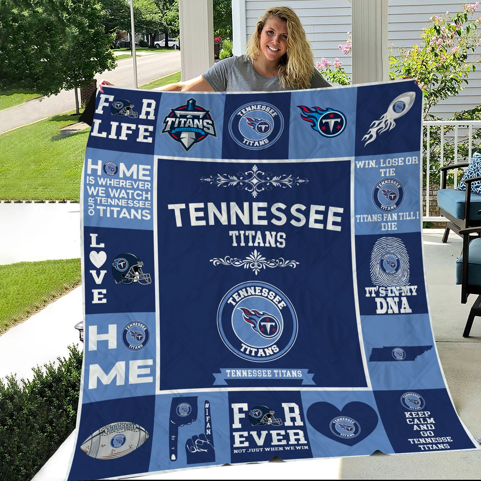 Tennessee Titans Fan Pride Quilt Blanket