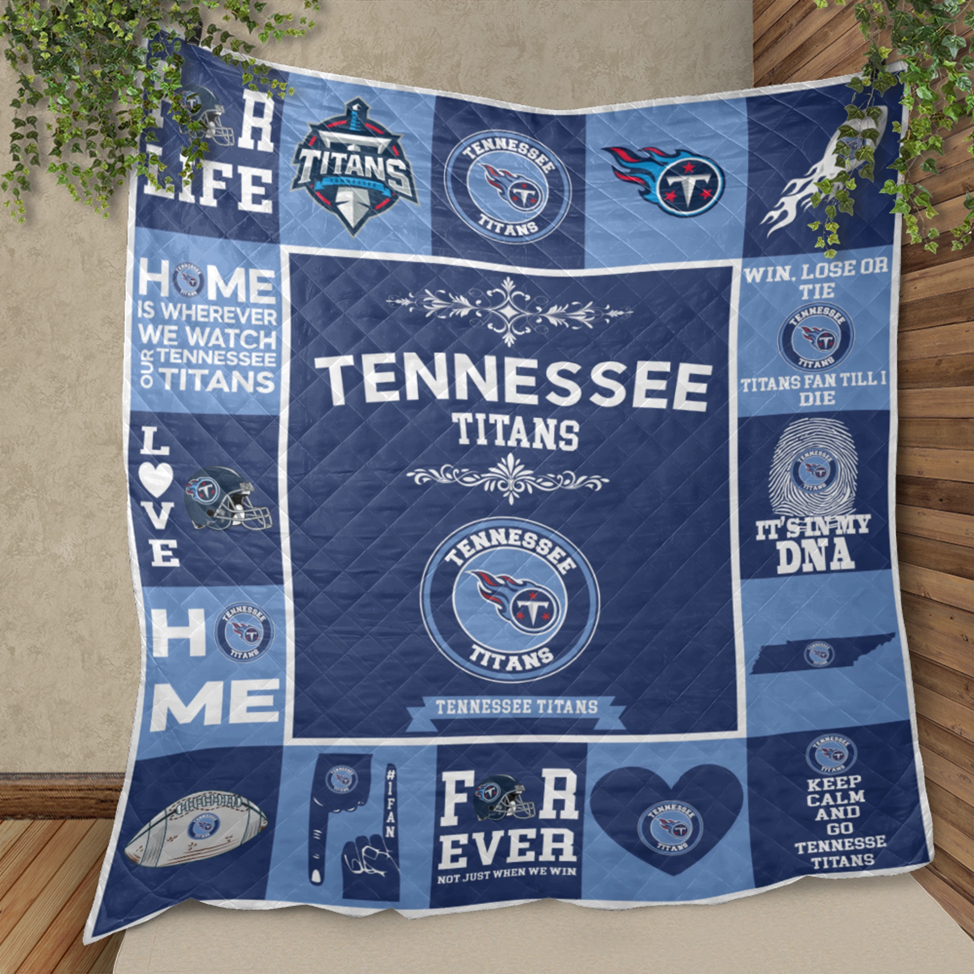 Tennessee Titans Fan Pride Quilt Blanket - Image 2
