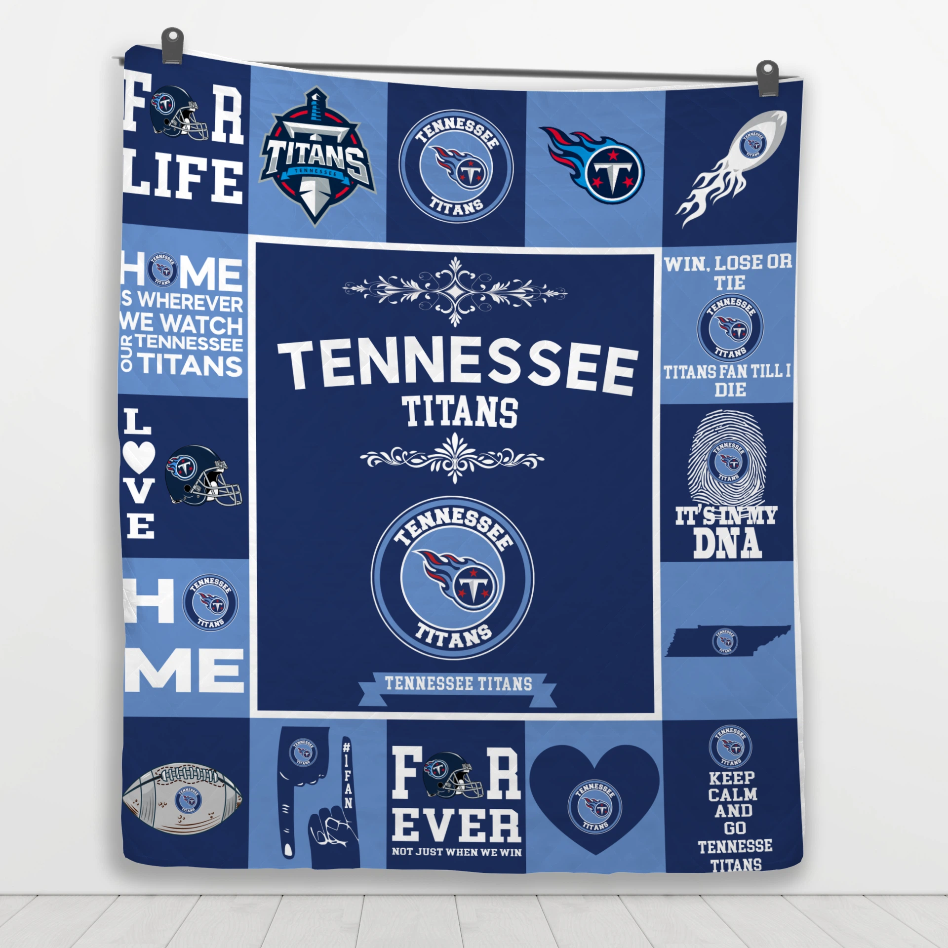 Tennessee Titans Fan Pride Quilt Blanket - Image 4